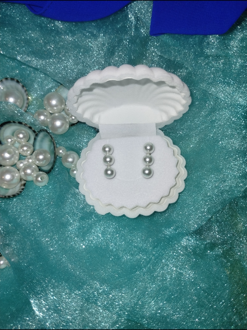 Classic White Pearl Drop Wedding Earrings - Bridal Jewelry